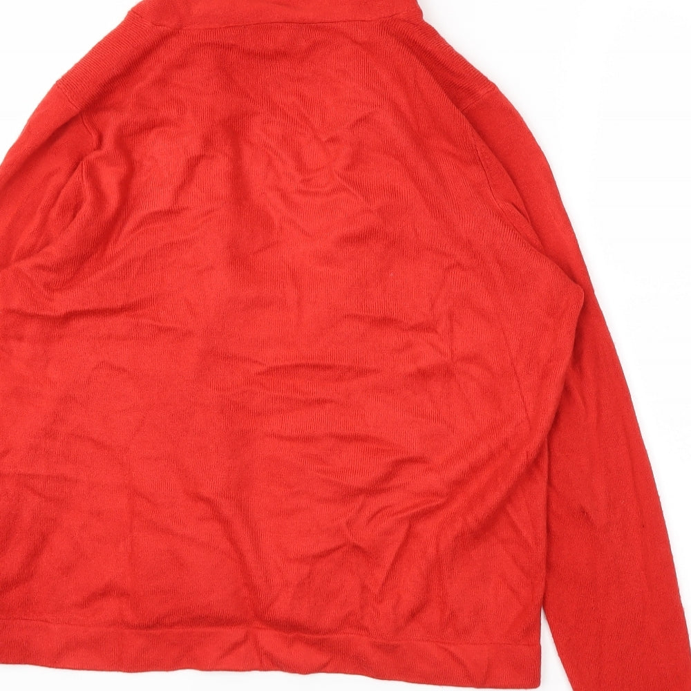 Matalan Womens Red   Cardigan Jumper Size 14