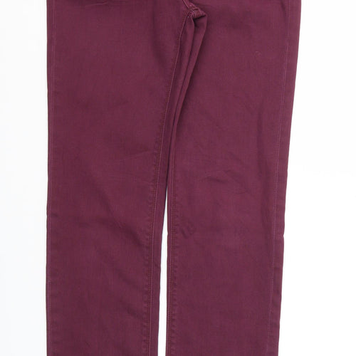 Preworn Womens Pink   Straight Jeans Size 30 L30 in