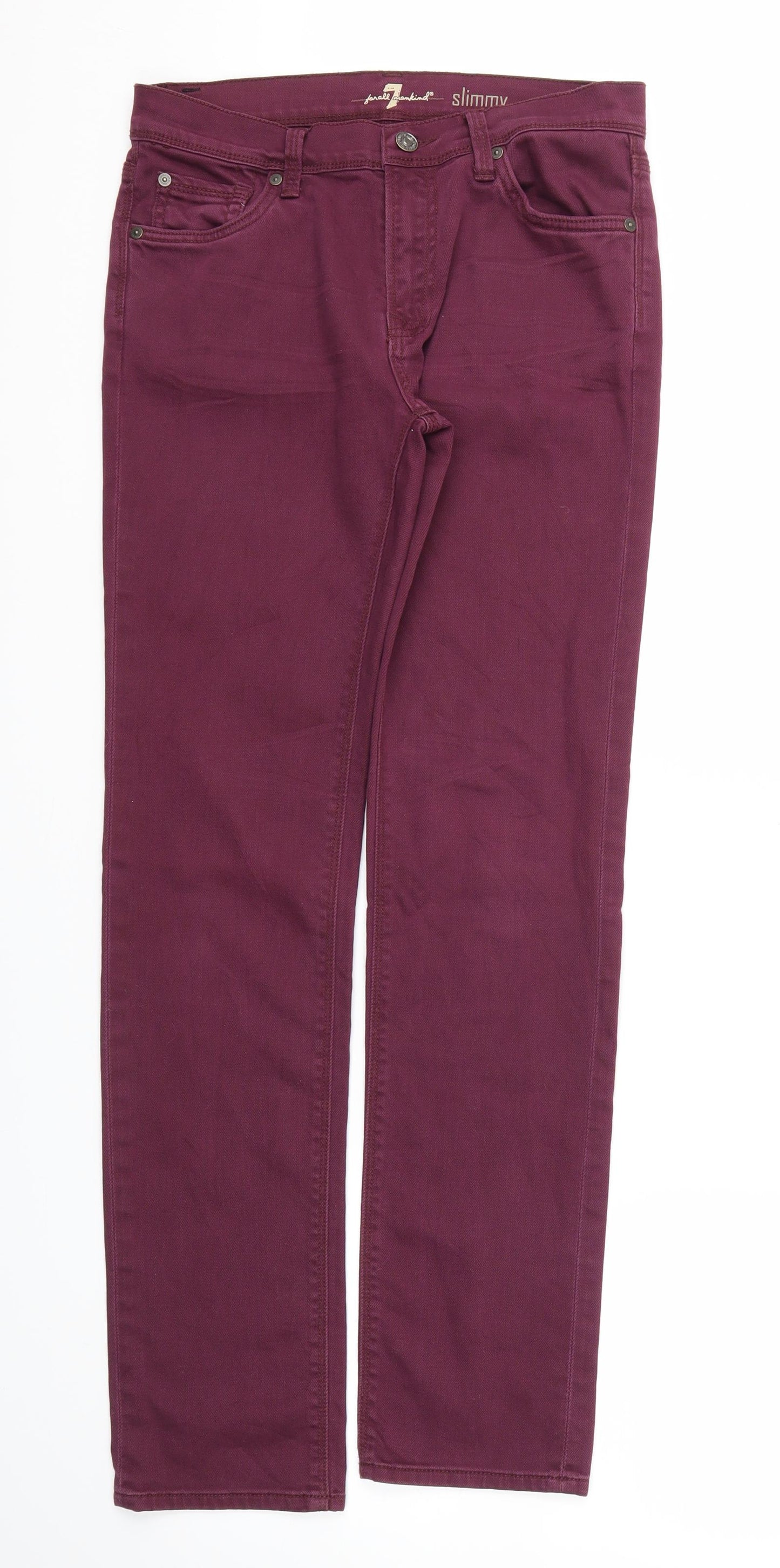 Preworn Womens Pink   Straight Jeans Size 30 L30 in