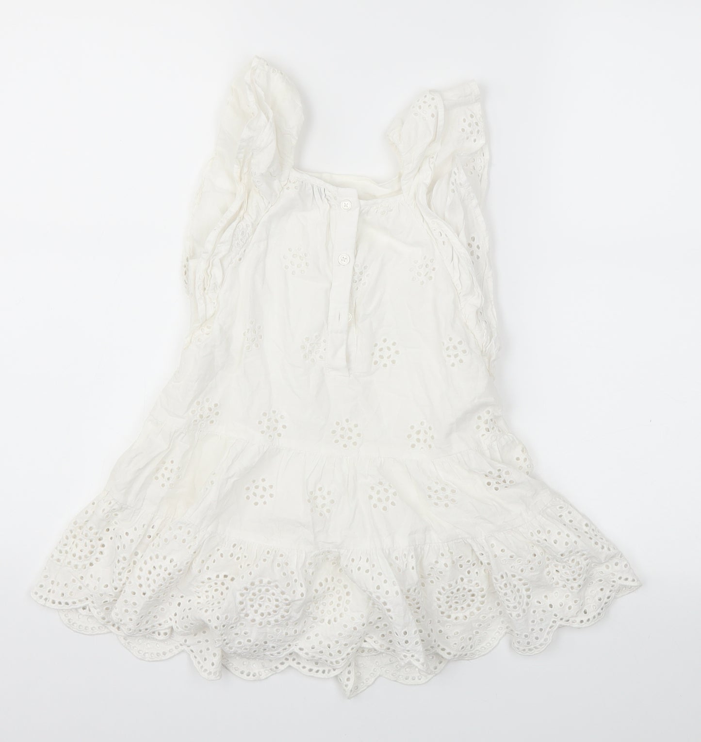 F&F Girls White   Basic T-Shirt Size 4-5 Years