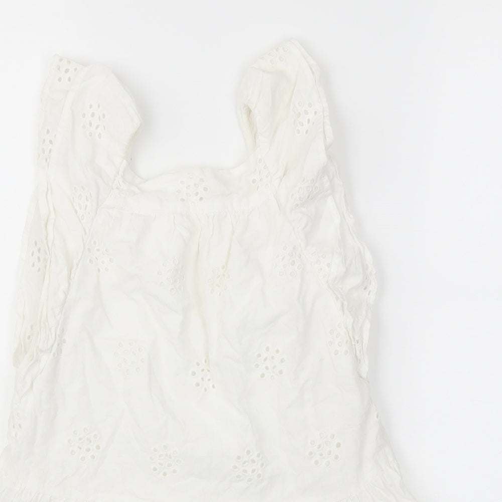 F&F Girls White   Basic T-Shirt Size 4-5 Years