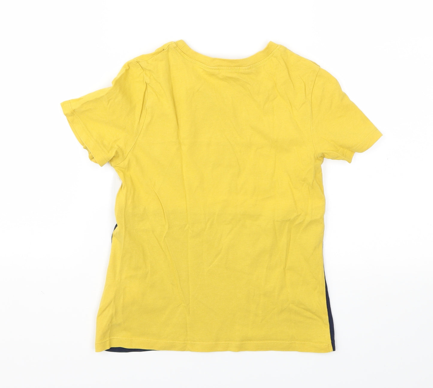 H&M Boys Yellow   Basic T-Shirt Size 5-6 Years