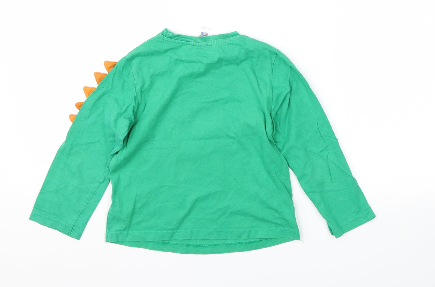 Peppa Pig Boys Green Animal Print  Basic T-Shirt Size 4-5 Years
