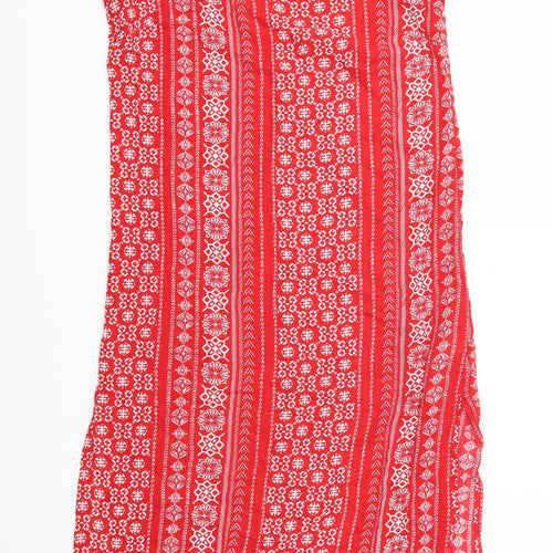 Debehams Womens Red Argyle/Diamond  Fit & Flare  Size 10