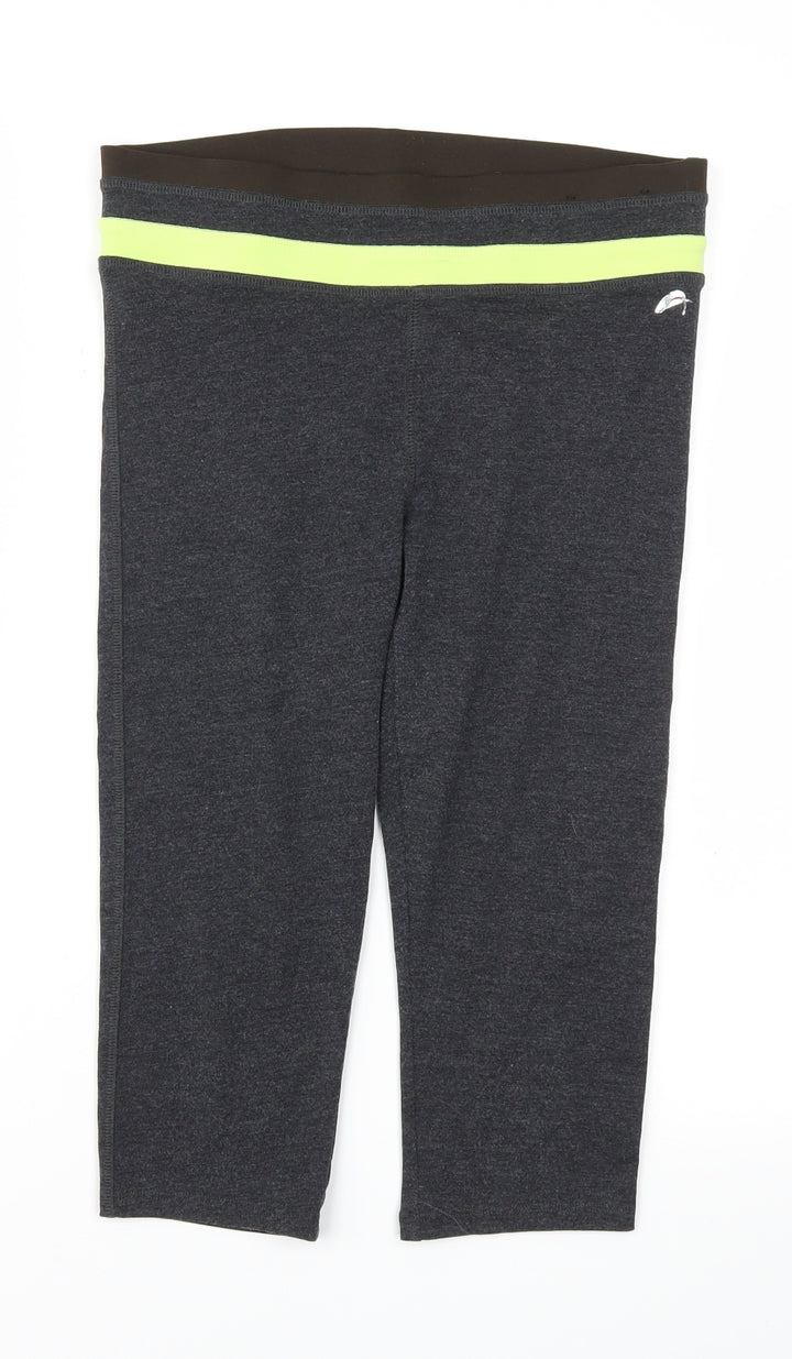 F&F Womens Grey   Capri Trousers Size S L20 in - Stretch waistband