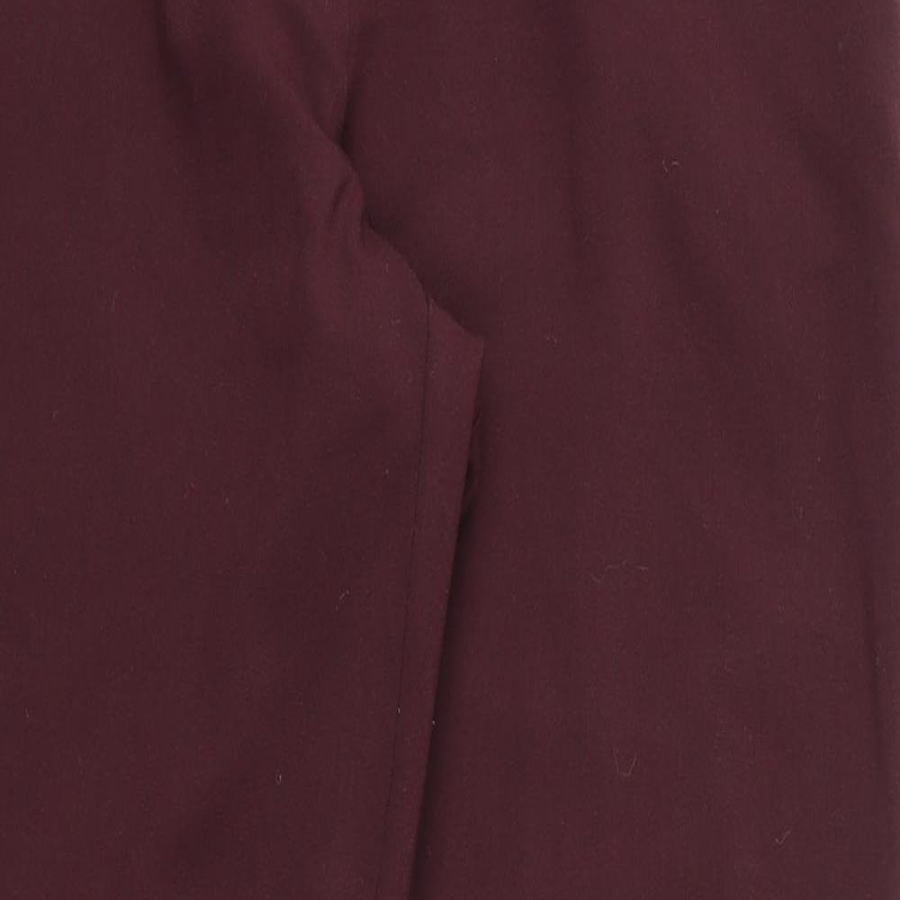 M&S Womens Purple   Trousers  Size 16 L29 in