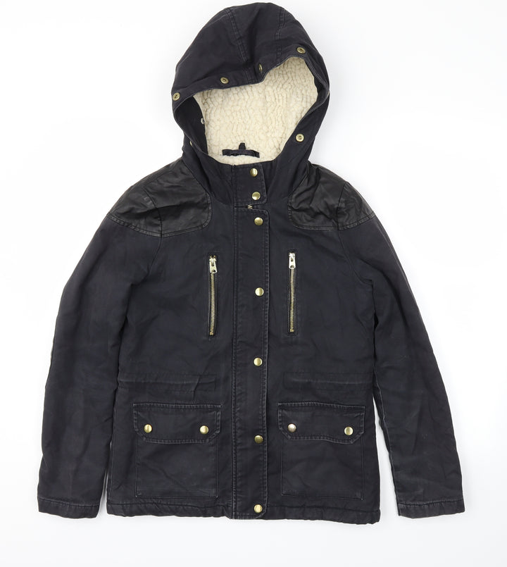 Topshop Womens Black   Jacket Coat Size 6