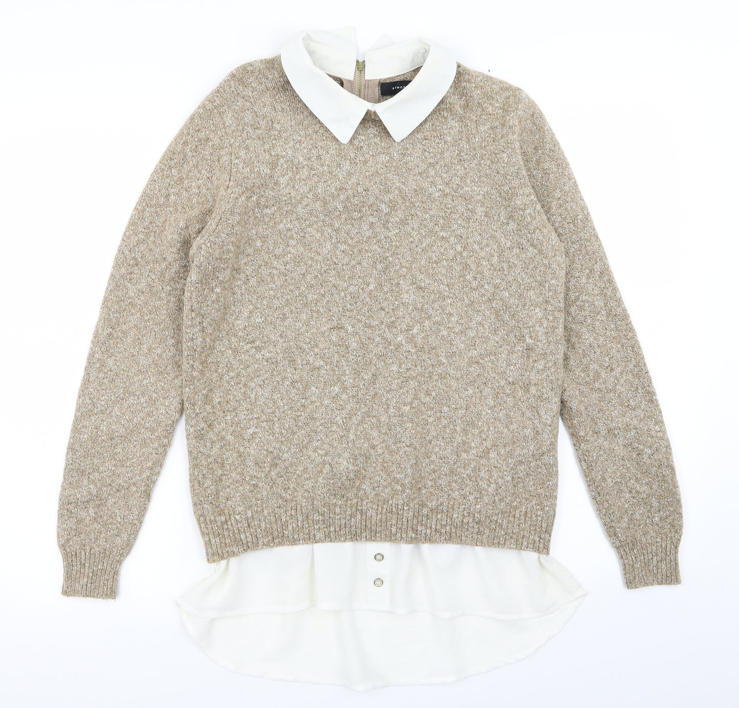 primsrk Womens Beige   Basic Blouse Size 12  - blouse/jumper