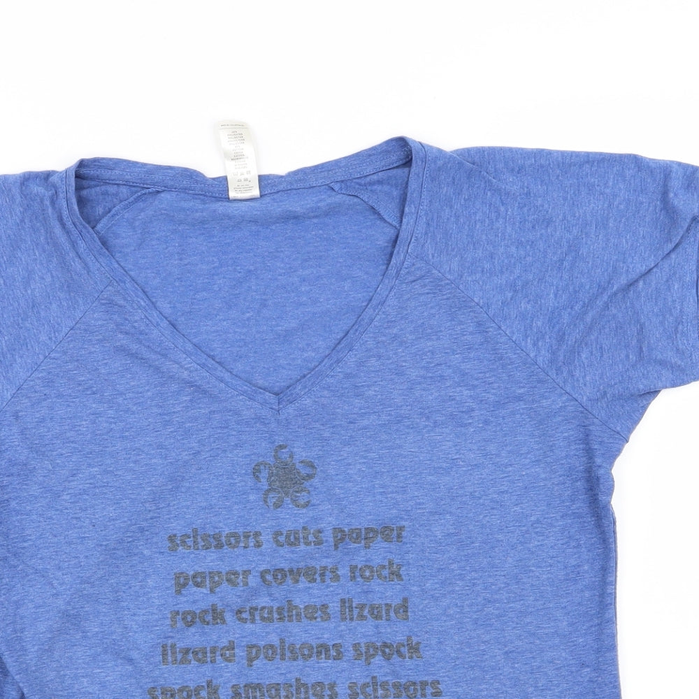 B&C collection Womens Blue   Basic T-Shirt Size M