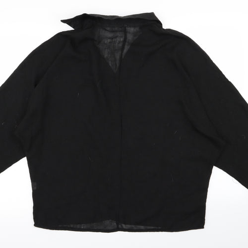 Preworn Womens Black   Basic Blouse Size 2XL