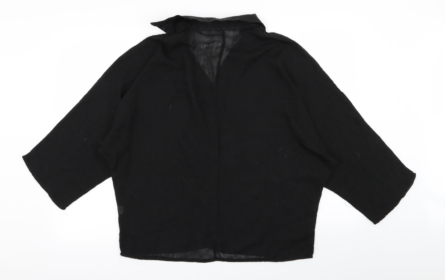 Preworn Womens Black   Basic Blouse Size 2XL
