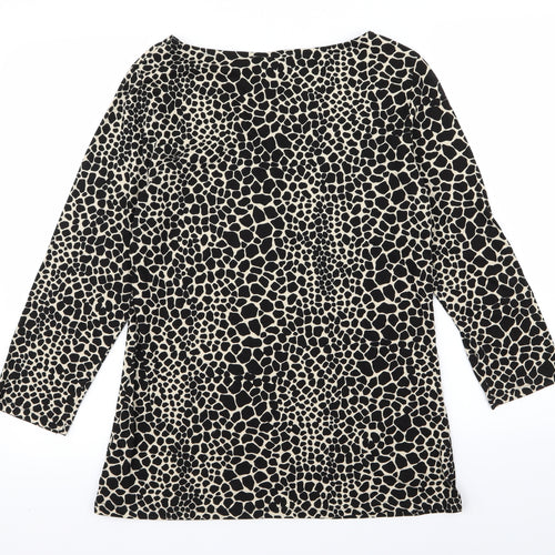 Dorothy Perkins Womens Multicoloured Animal Print  Basic T-Shirt Size 14
