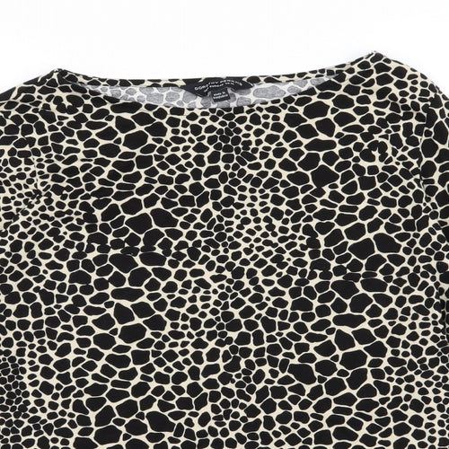 Dorothy Perkins Womens Multicoloured Animal Print  Basic T-Shirt Size 14