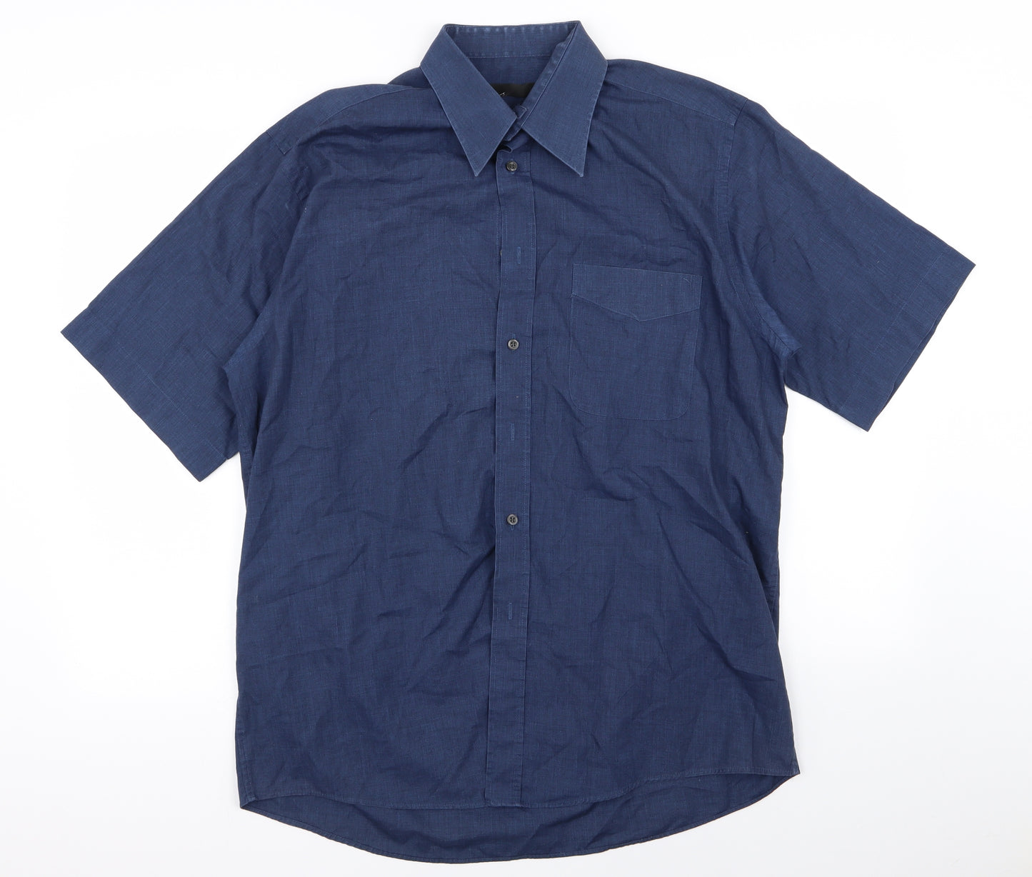 BHS Mens Blue    Dress Shirt Size 16