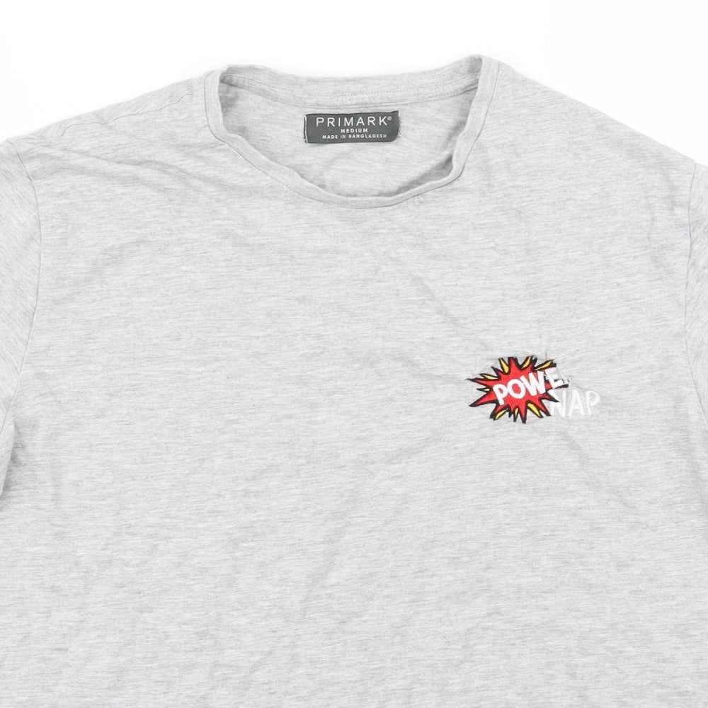 Primark Mens Grey    T-Shirt Size M