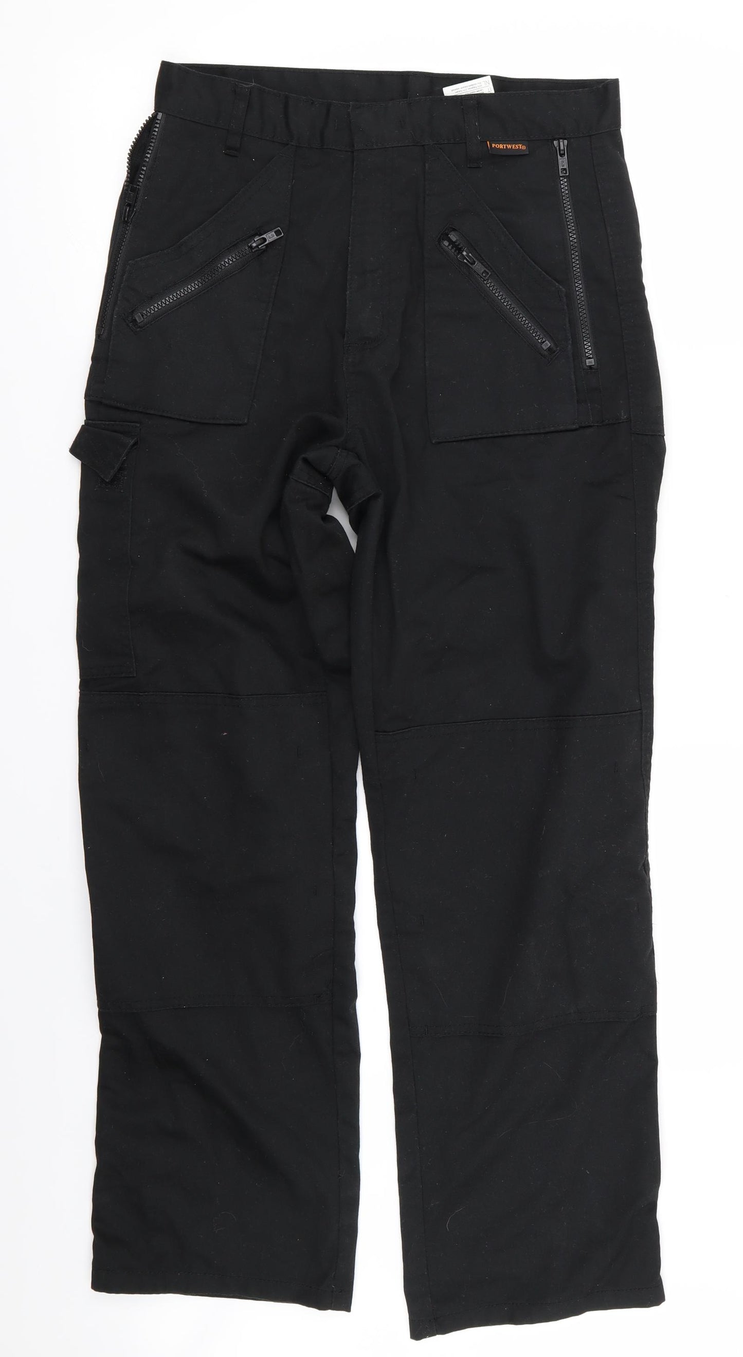 Portwest Mens Black   Trousers  Size 30 in L31 in - work trousers