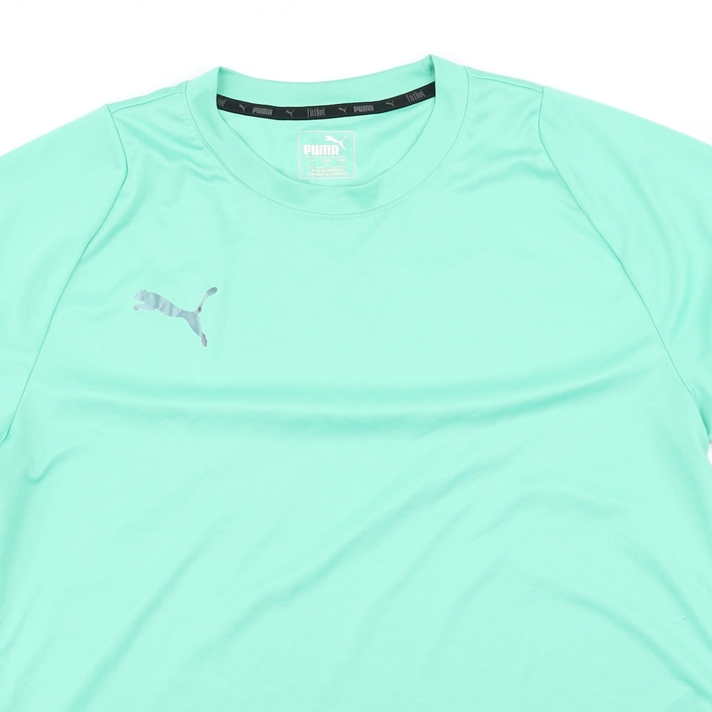 PUMA Mens Green   Basic T-Shirt Size L