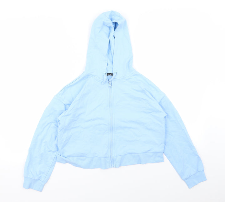 Asda George Girls Blue Full Zip Jumper Size 9-10 Years
