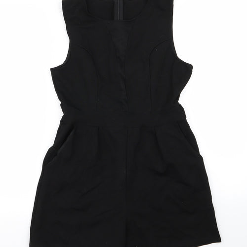 Amisu Womens Black   Playsuit One-Piece Size 14