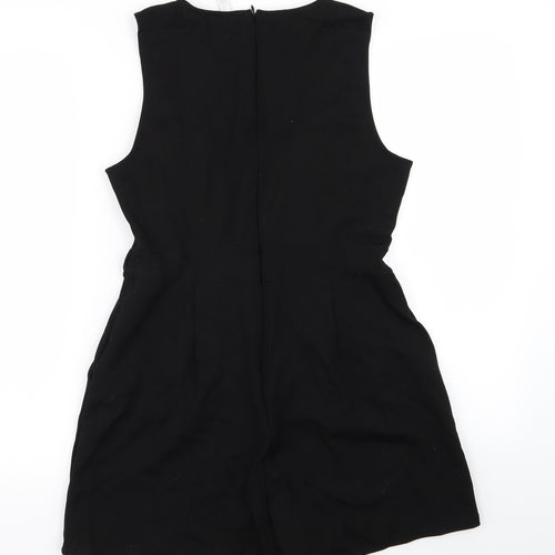 Amisu Womens Black   Playsuit One-Piece Size 14