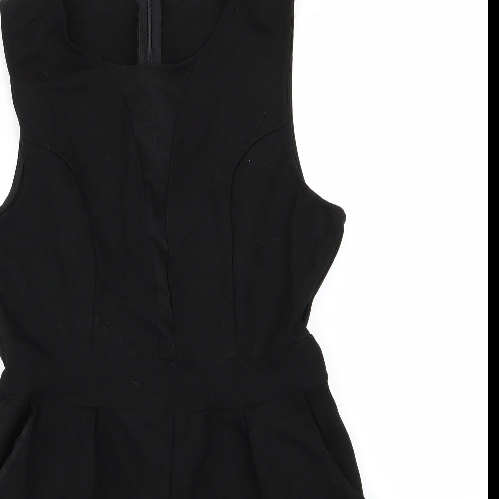 Amisu Womens Black   Playsuit One-Piece Size 14