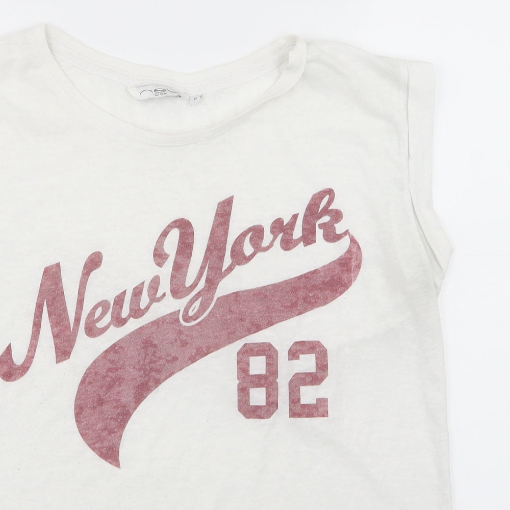 New Look Womens White   Basic T-Shirt Size 10
