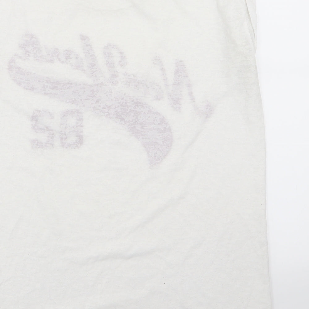 New Look Womens White   Basic T-Shirt Size 10