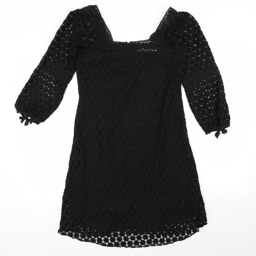 Solitaire Womens Black   Fit & Flare  Size S