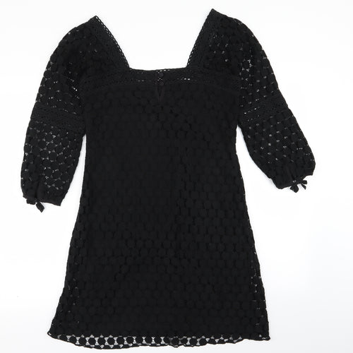 Solitaire Womens Black   Fit & Flare  Size S