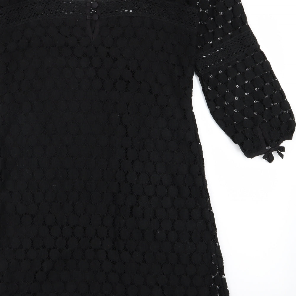 Solitaire Womens Black   Fit & Flare  Size S