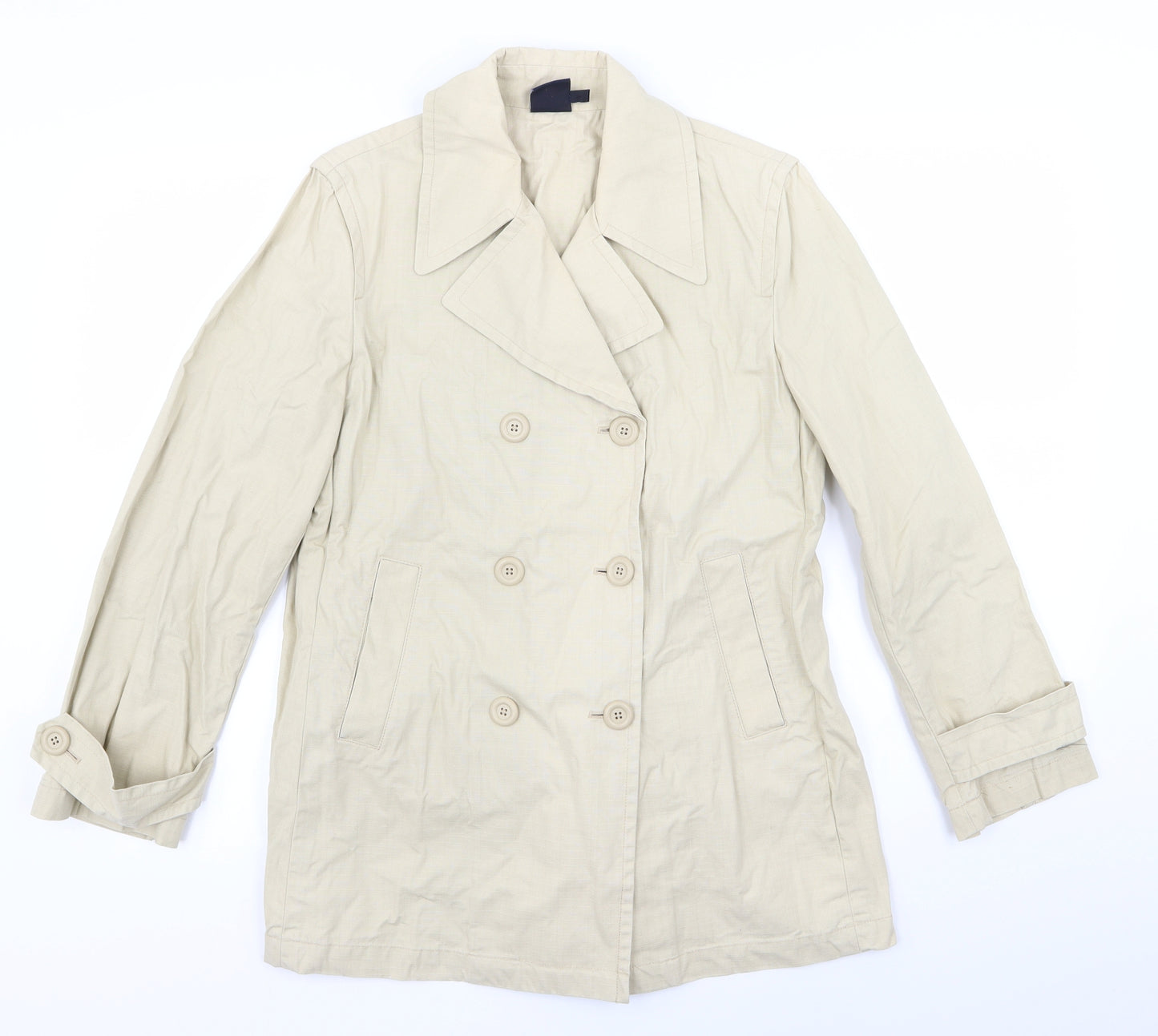 Gap Womens Beige   Overcoat Coat Size S