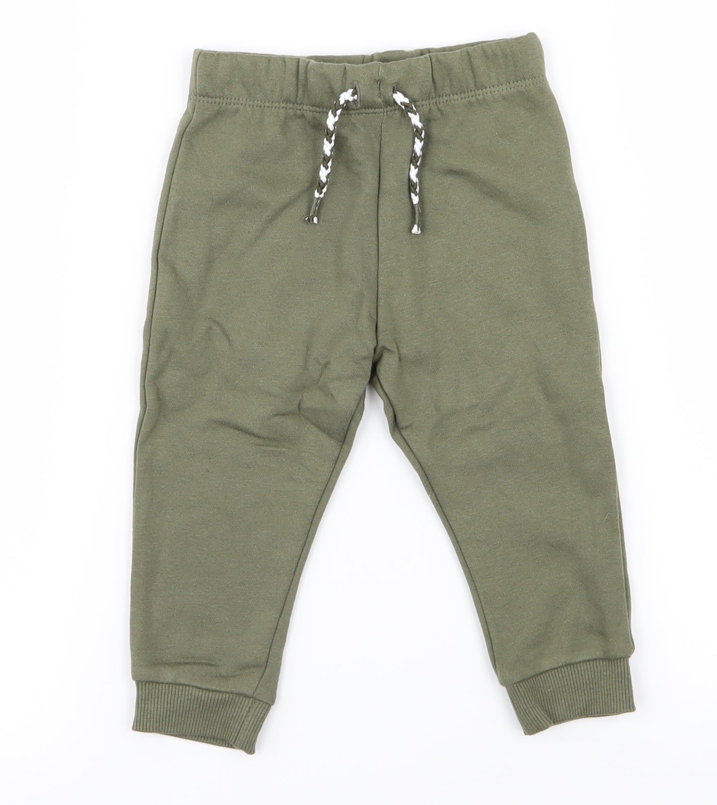 Fred & flo Boys Green   Jogger Trousers Size 9-12 Months