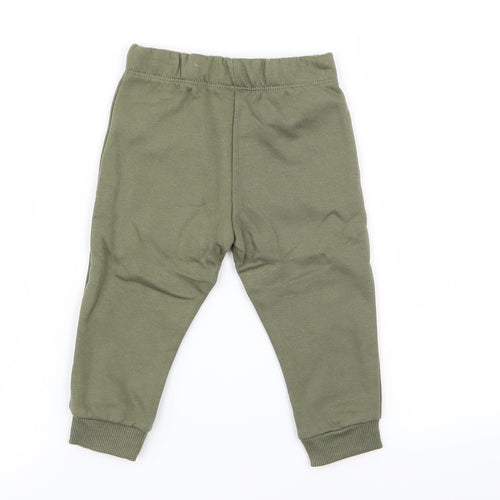 Fred & flo Boys Green   Jogger Trousers Size 9-12 Months