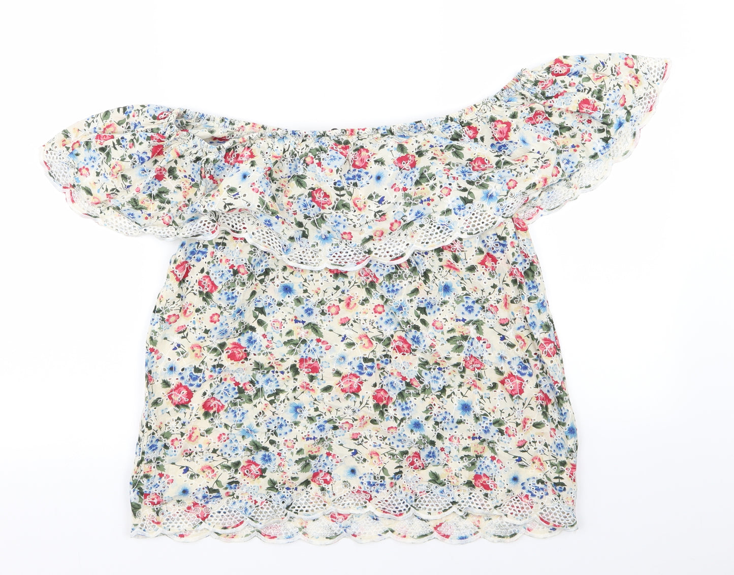 Papaya Womens Multicoloured Floral  Basic T-Shirt Size 12