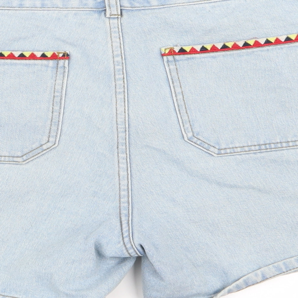 TU Womens Blue   Hot Pants Shorts Size 12 - denim shorts