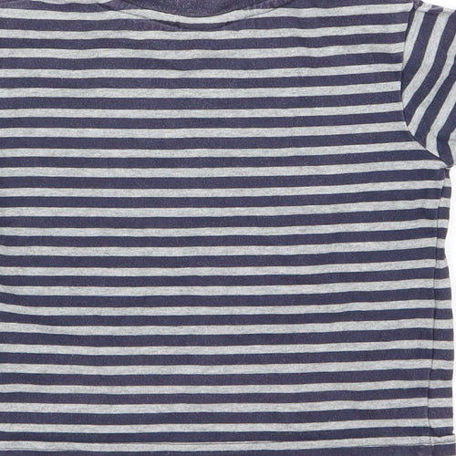 MINIMODE Boys Blue Striped  Basic T-Shirt Size 18-24 Months