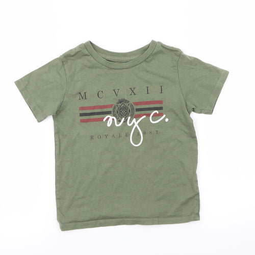 river island  Girls Green   Basic T-Shirt Size 3-4 Years