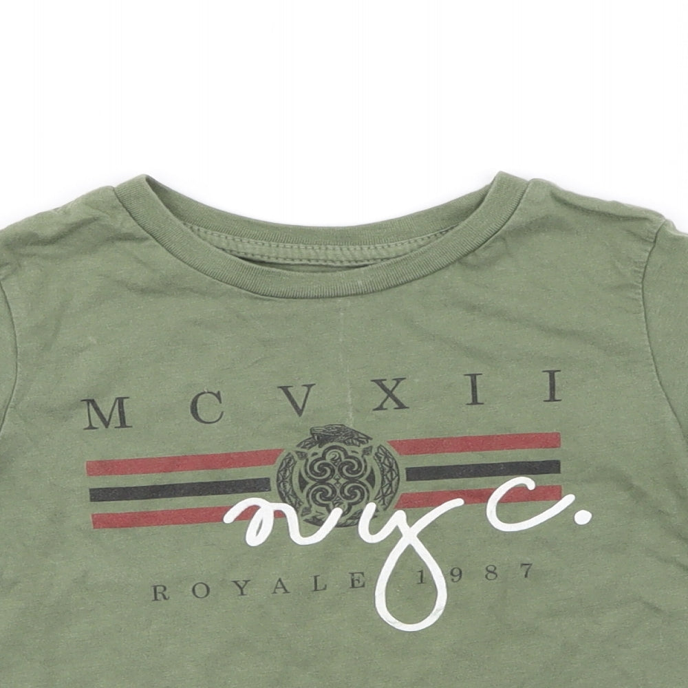 river island  Girls Green   Basic T-Shirt Size 3-4 Years