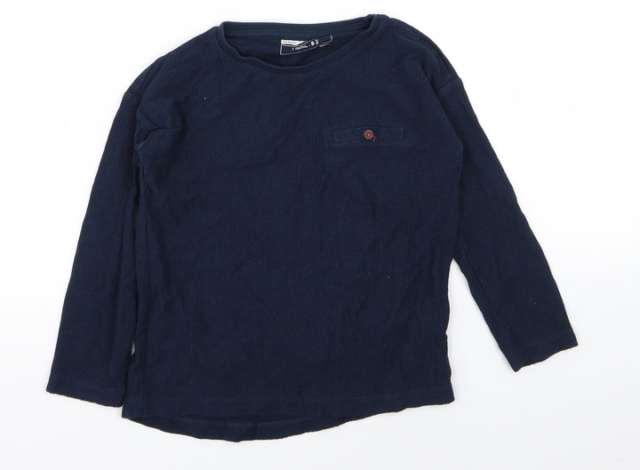 NEXT Girls Blue Basic T-Shirt Size 3-4 Years