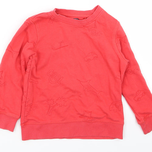 NEXT Boys Red   Pullover Jumper Size 3-4 Years