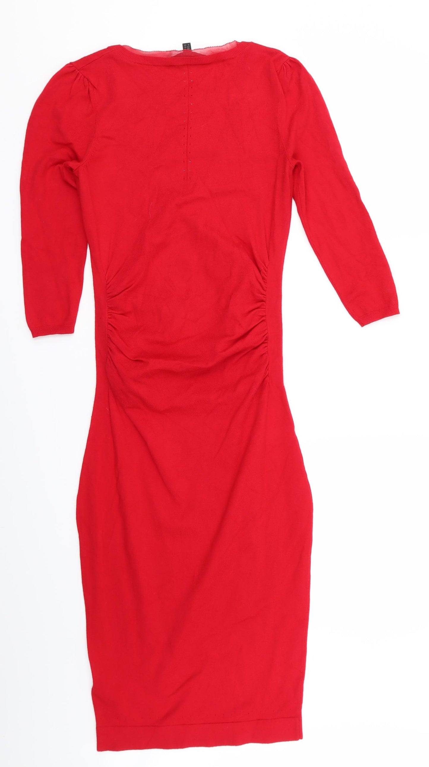 Coast Womens Red   Pencil Dress  Size 8