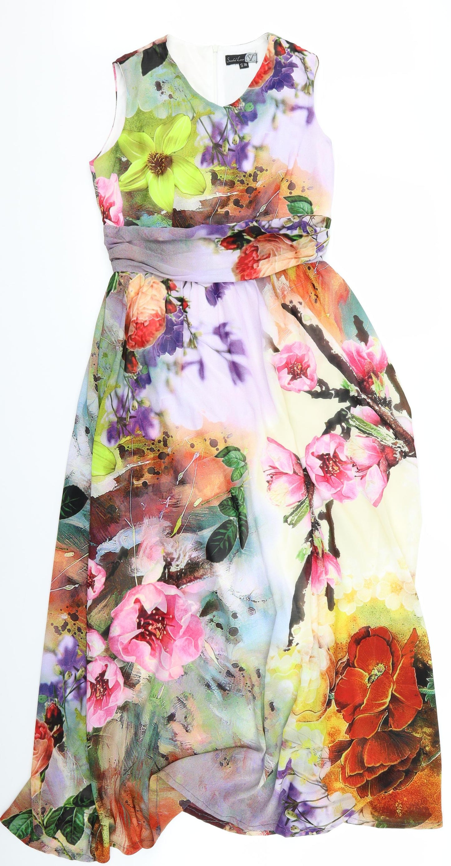 smashed lemon Womens Multicoloured Floral  Fit & Flare  Size S