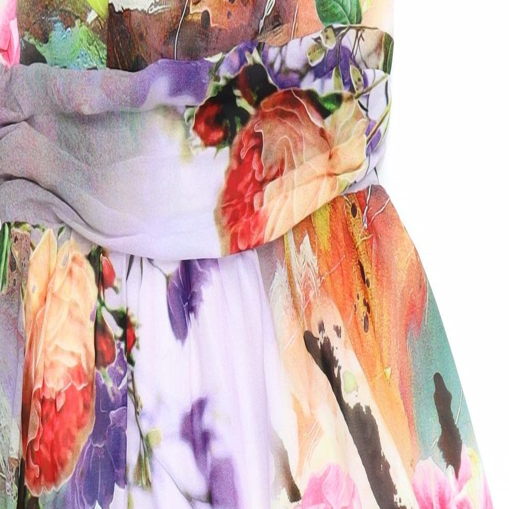 smashed lemon Womens Multicoloured Floral  Fit & Flare  Size S