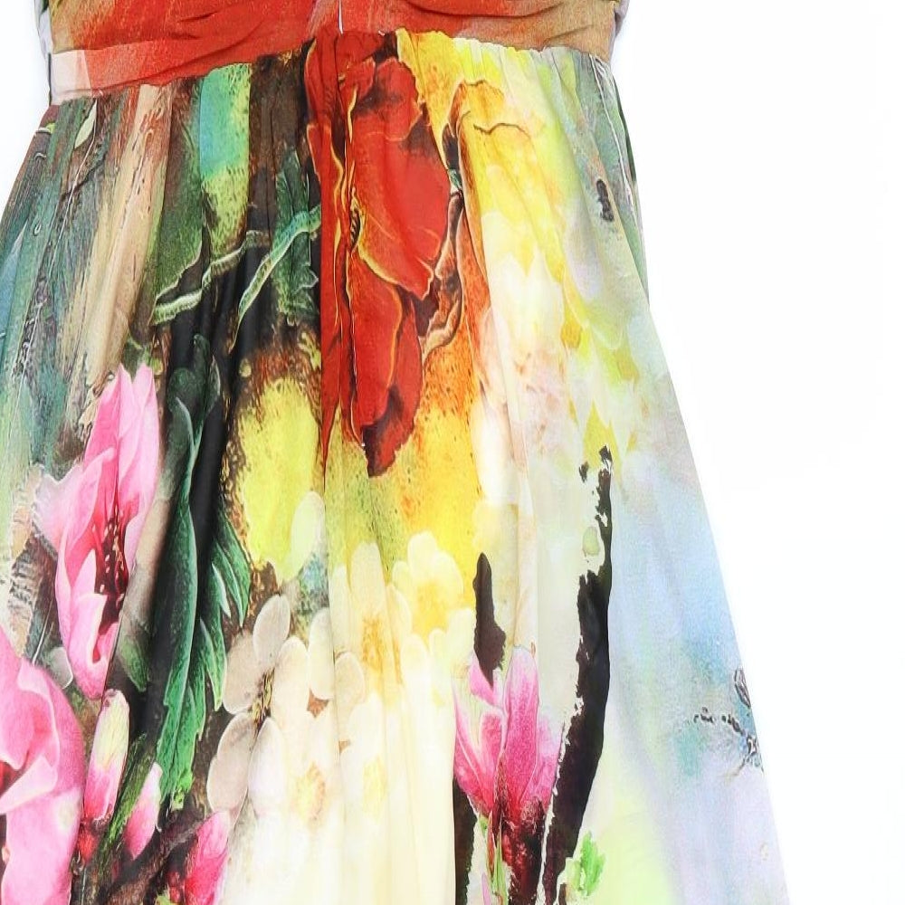 smashed lemon Womens Multicoloured Floral  Fit & Flare  Size S