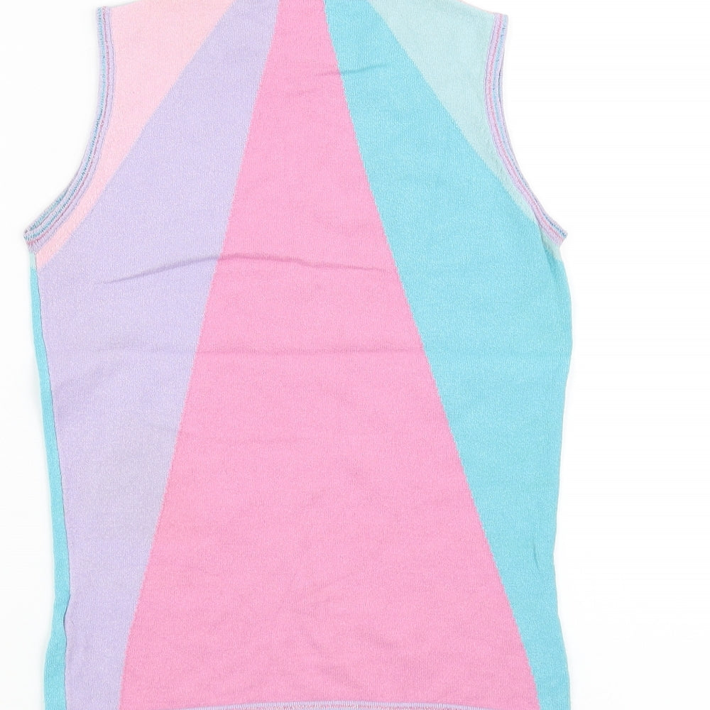 NEXT Womens Multicoloured Geometric  Pullover Jumper Size 8