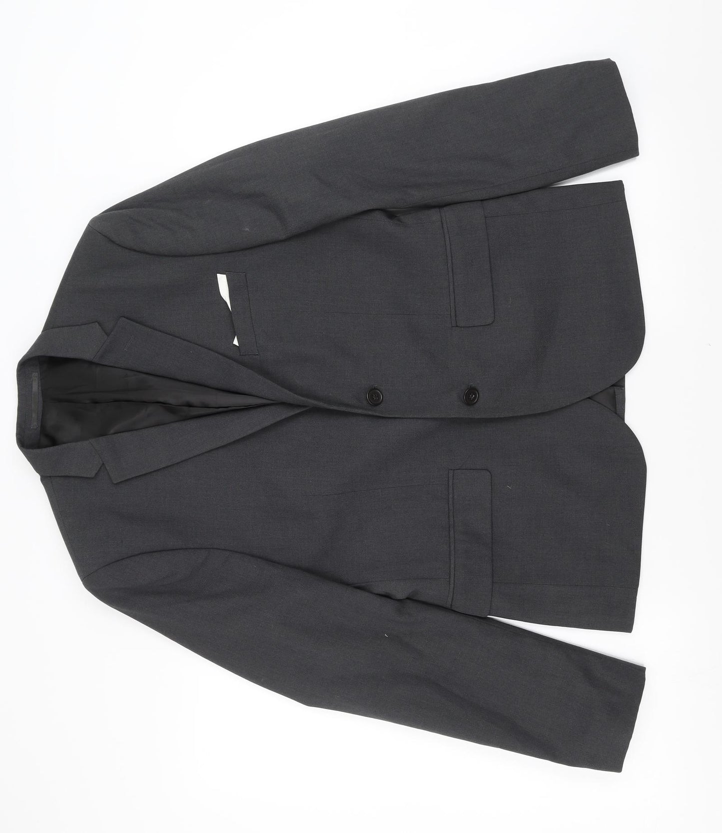 H&M Mens Grey   Jacket Suit Jacket Size 38