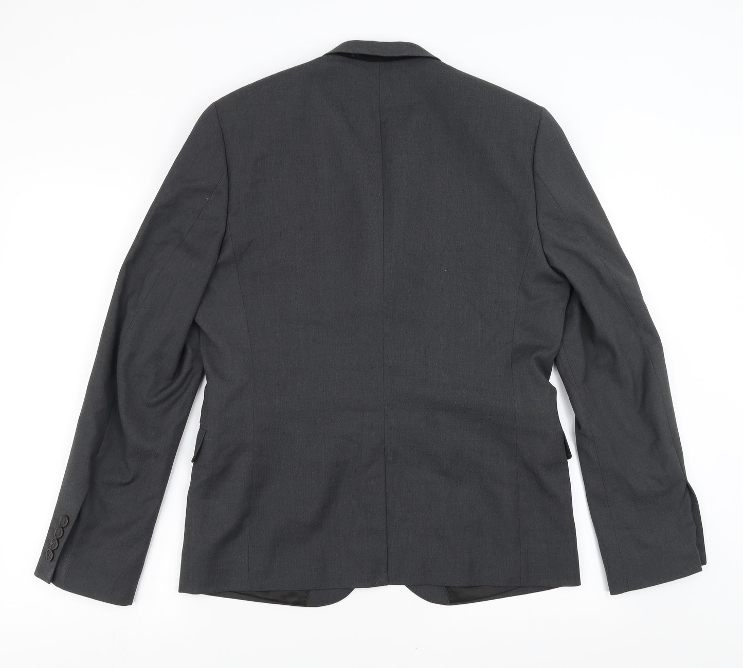 H&M Mens Grey   Jacket Suit Jacket Size 38