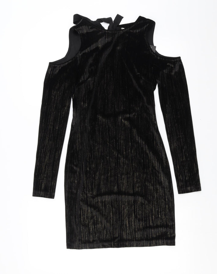 Topshop Womens Black   Mini  Size 6  - open back