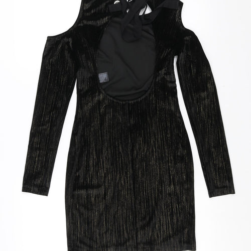 Topshop Womens Black   Mini  Size 6  - open back
