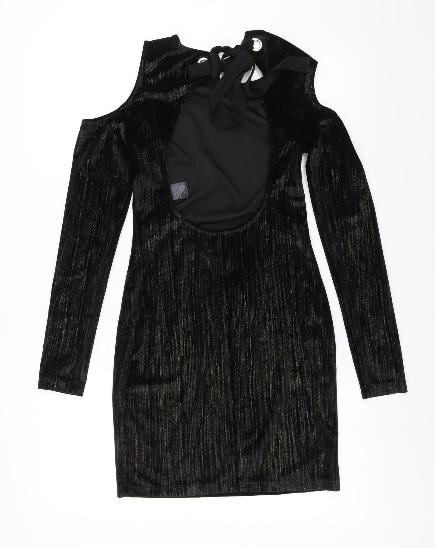 Topshop Womens Black   Mini  Size 6  - open back